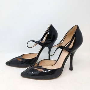 Bottega Veneta Black Patent Heel Size 37